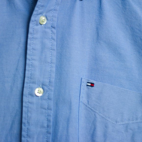 Tommy Hilfiger Blue Casual Button Up Shirt - Picture 4 of 4
